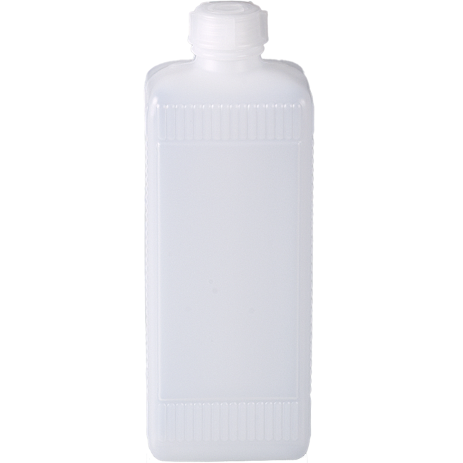 液体ポリゴンスケルトンスクエアボトル スクリューキャップ付きスクエアボトル-液体用500ml 182 mm
